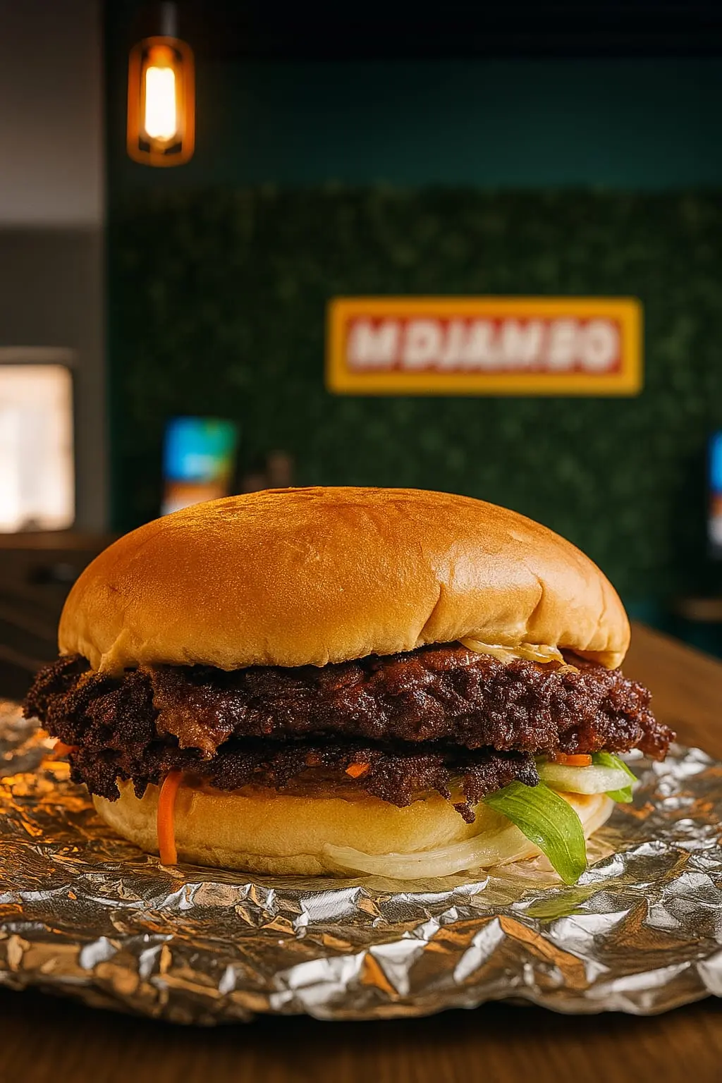 Menu burger MDjambo friterie Jurbise spécialités smash burger artisanal produits frais locaux